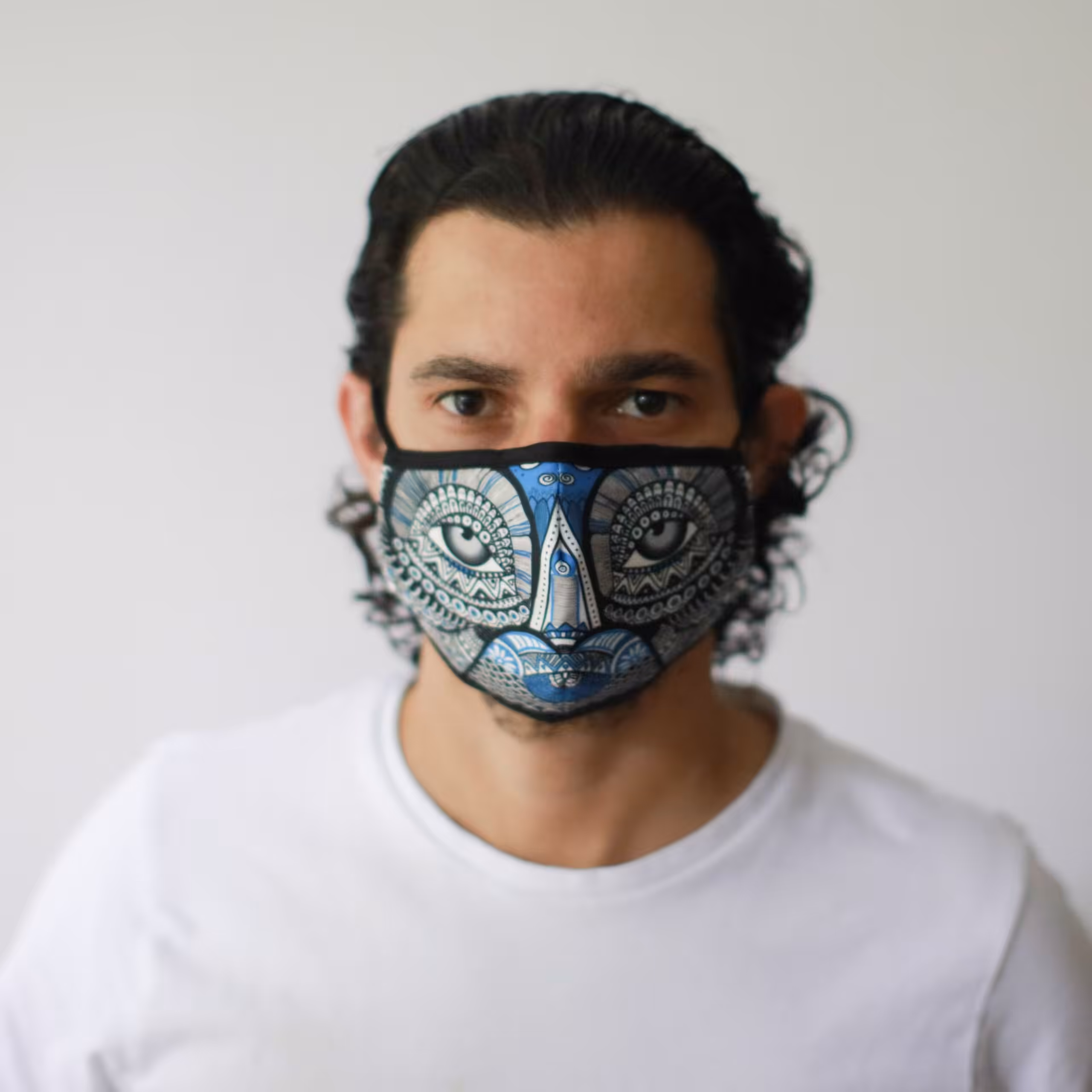Reusable Fashion Face Mask – Mystical Owl (Adult) | www.artisangoods.co.uk 3 Reusable Fashion Face Mask - Mystical Owl (Adult) - Image 2