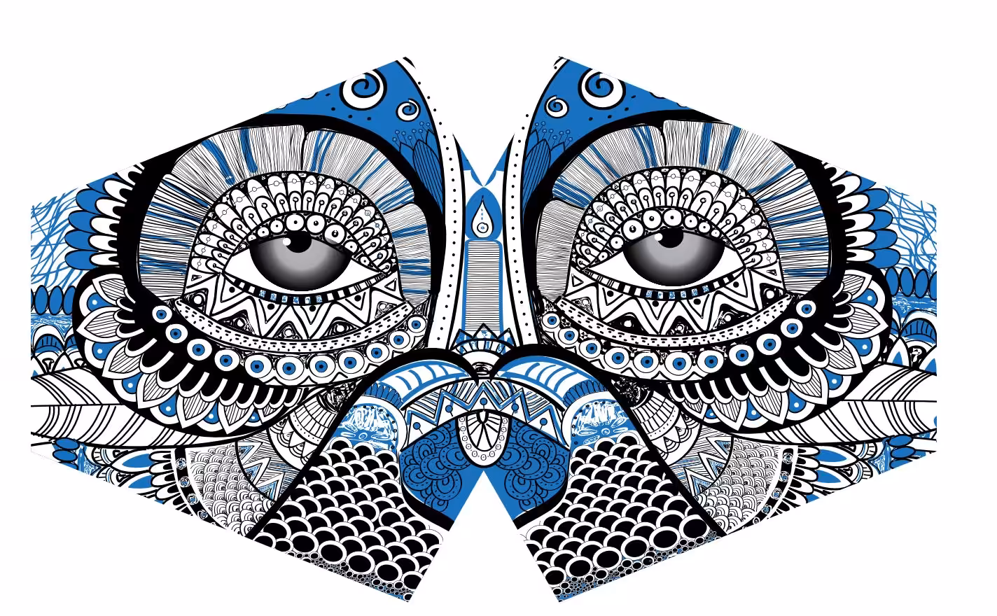 Reusable Fashion Face Mask – Mystical Owl (Adult) | www.artisangoods.co.uk 2 Reusable Fashion Face Mask - Mystical Owl (Adult)