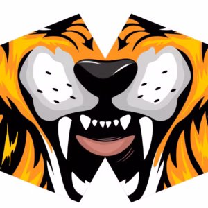 Reusable Fashion Face Mask – Tiger (Adult) | www.artisangoods.co.uk