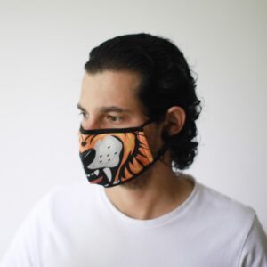 Reusable Fashion Face Mask – Tiger (Adult) | www.artisangoods.co.uk 2