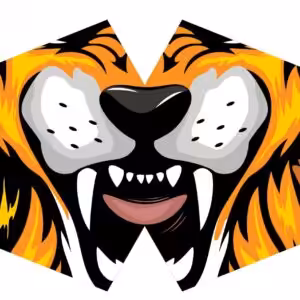 Reusable Fashion Face Mask - Tiger (Children)