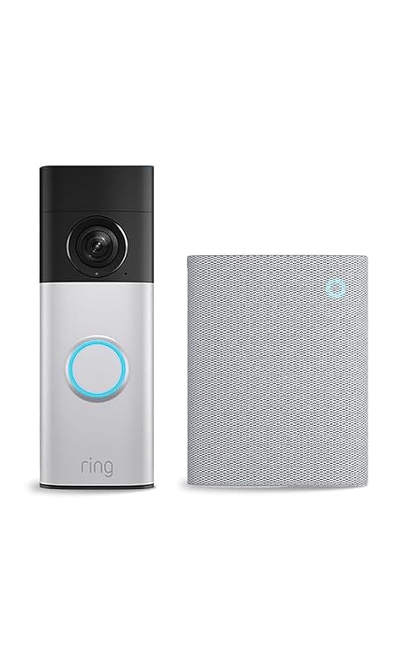 Ring Battery Video Doorbell Plus (Newest Gen) + Chime (3rd Gen)