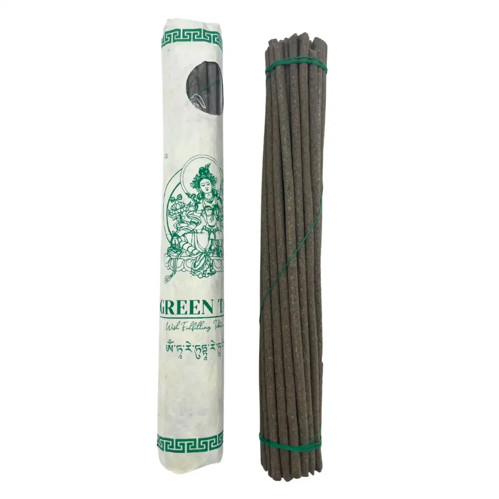 Rolled Pack of 30 Premium Tibetan Incense – Green Tara | www.artisangoods.co.uk