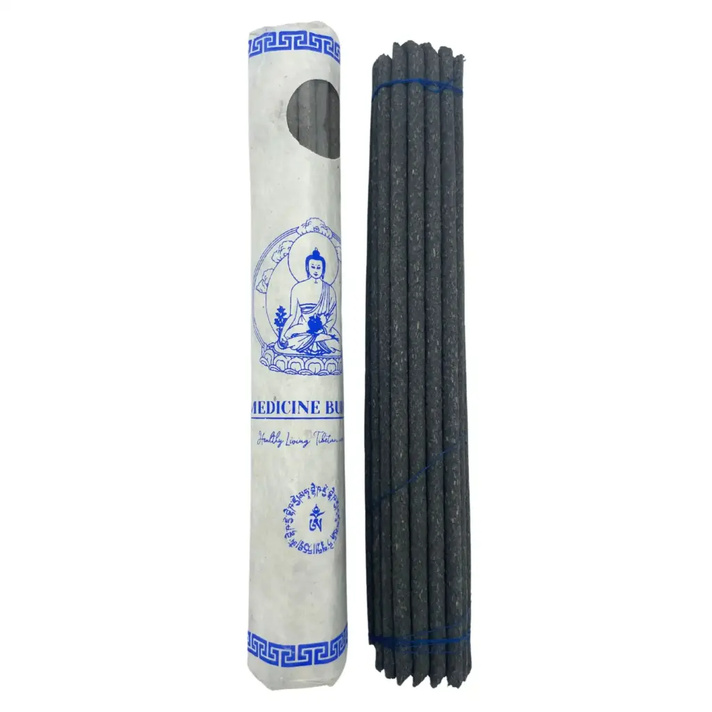 Rolled Pack of 30 Premium Tibetan Incense – Medicine Buddha | www.artisangoods.co.uk