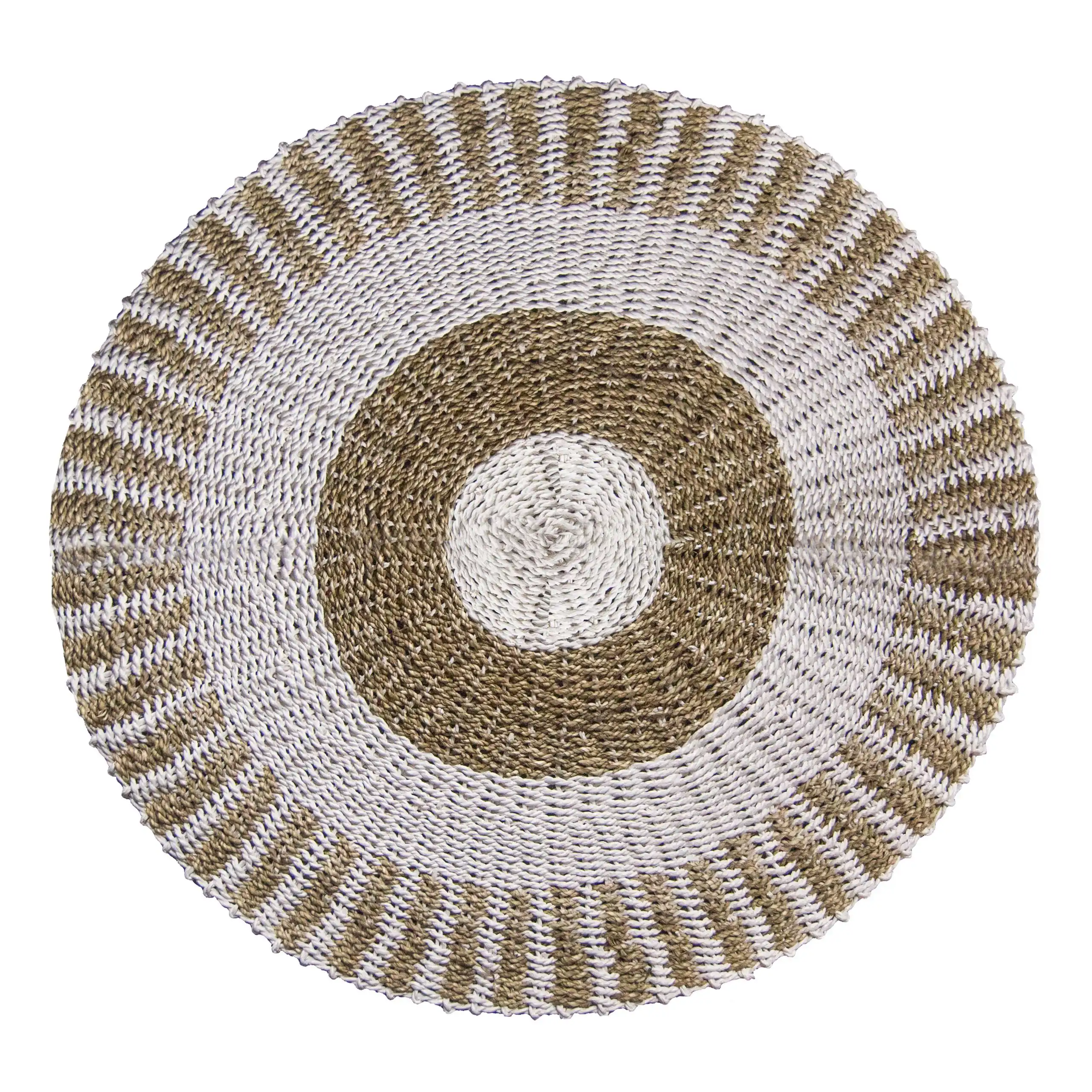 Round Seagrass White & Tan – Sun – 1m | www.artisangoods.co.uk 2 Round Seagrass White & Tan – Sun – 1m | www.artisangoods.co.uk 1