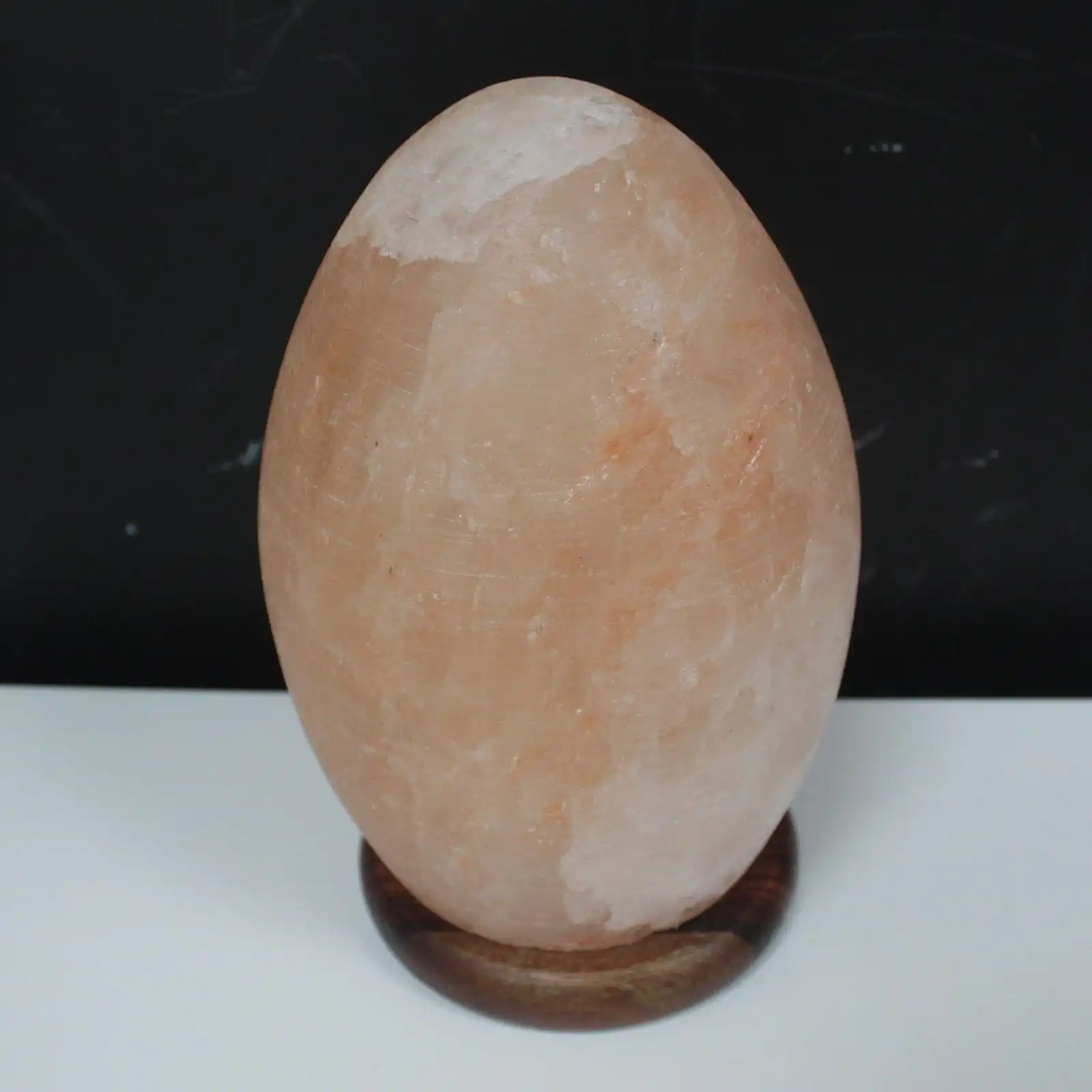 Salt Lamp Egg – Wooden Base | www.artisangoods.co.uk 5 Salt Lamp Egg - Wooden Base - Image 4