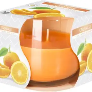 Scented Glass Jar Candle – Orange | www.artisangoods.co.uk Scented Glass Jar Candle – Orange | www.artisangoods.co.uk
