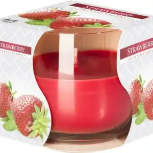 Scented Glass Jar Candle – Strawberry | www.artisangoods.co.uk Scented Glass Jar Candle – Strawberry | www.artisangoods.co.uk