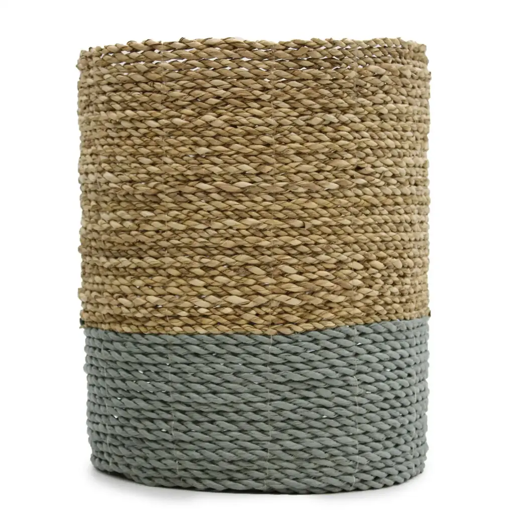 Seagrass & Abu-Abu Raffia Set – 2 Vase & 2 Bins | www.artisangoods.co.uk 4 Seagrass & Abu-Abu Raffia Set – 2 Vase & 2 Bins | www.artisangoods.co.uk 4