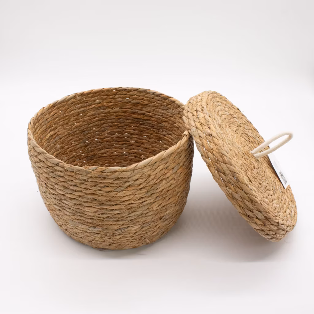 Seagrass & Cotton Round Baskets with Lids – Natural – Set of 3 | www.artisangoods.co.uk 9 Seagrass & Cotton Round Baskets with Lids – Natural – Set of 3 | www.artisangoods.co.uk 9