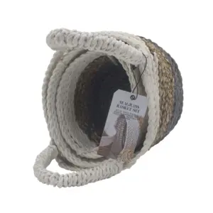 Seagrass Basket Set – Grey / Natural / White | www.artisangoods.co.uk 6