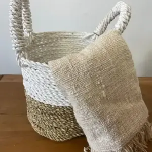 Seagrass Basket Set – Natural White | www.artisangoods.co.uk 4