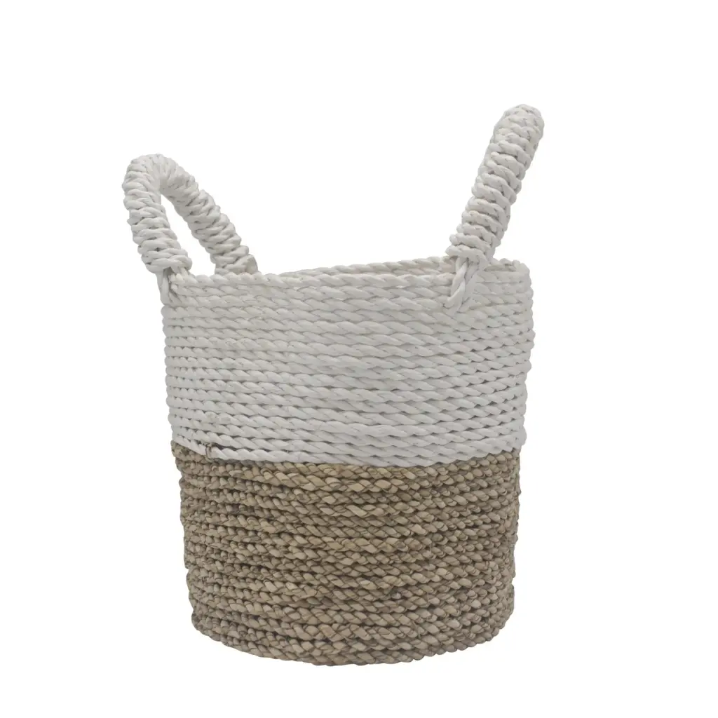 Seagrass Basket Set – Natural White | www.artisangoods.co.uk 2