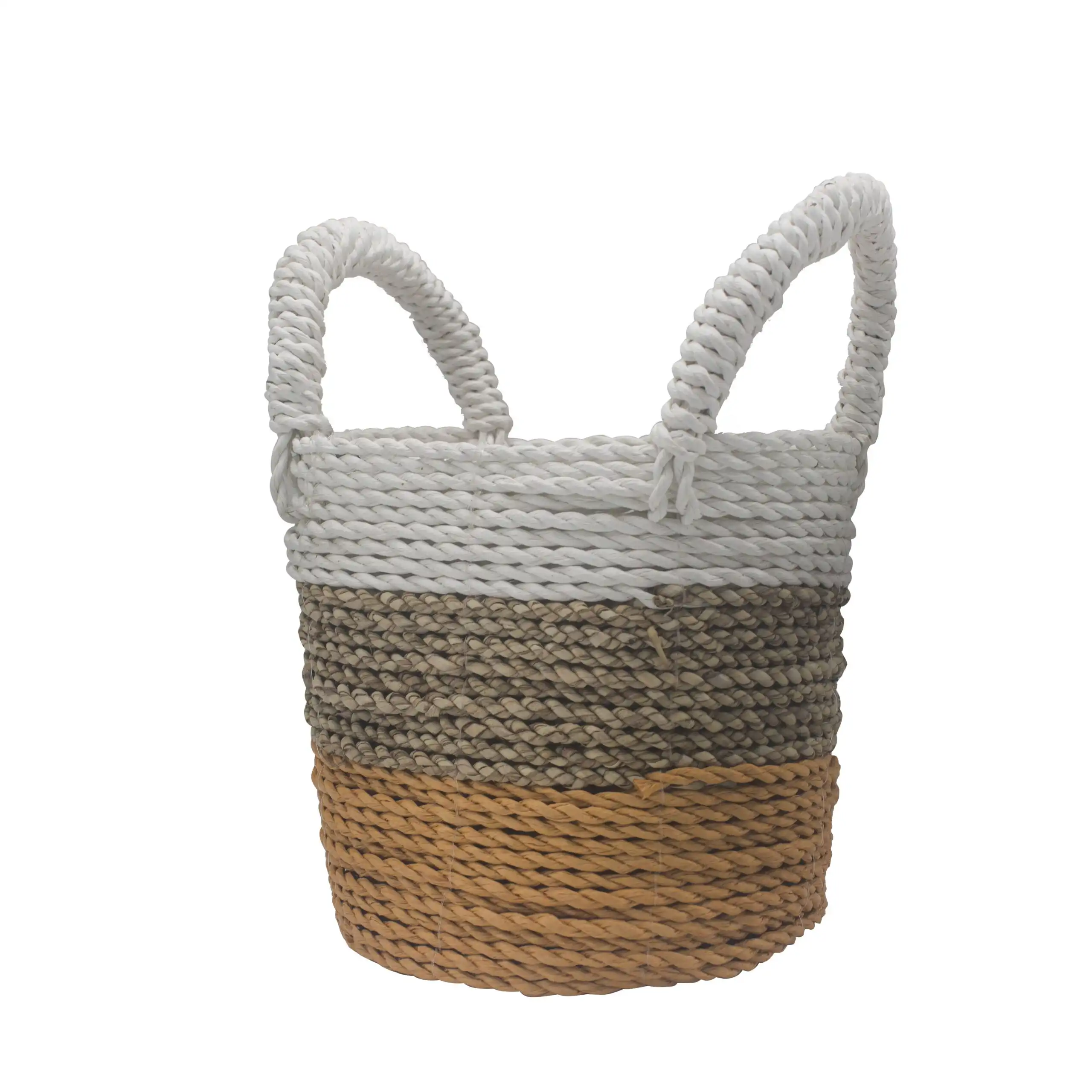 Seagrass Basket Set – Orange / Natural / White | www.artisangoods.co.uk 3 Seagrass Basket Set – Orange / Natural / White | www.artisangoods.co.uk 2