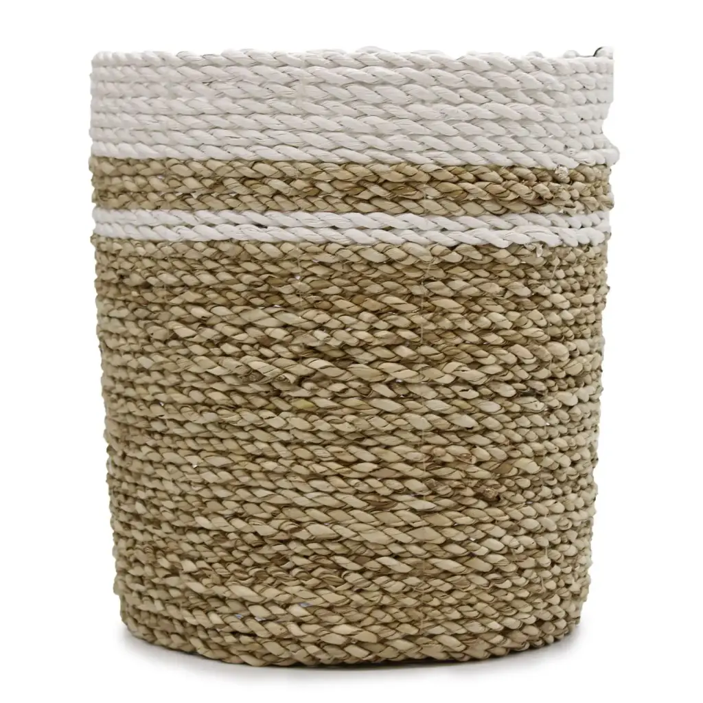Seagrass Set – 2 Vase & 2 Bins | www.artisangoods.co.uk 3