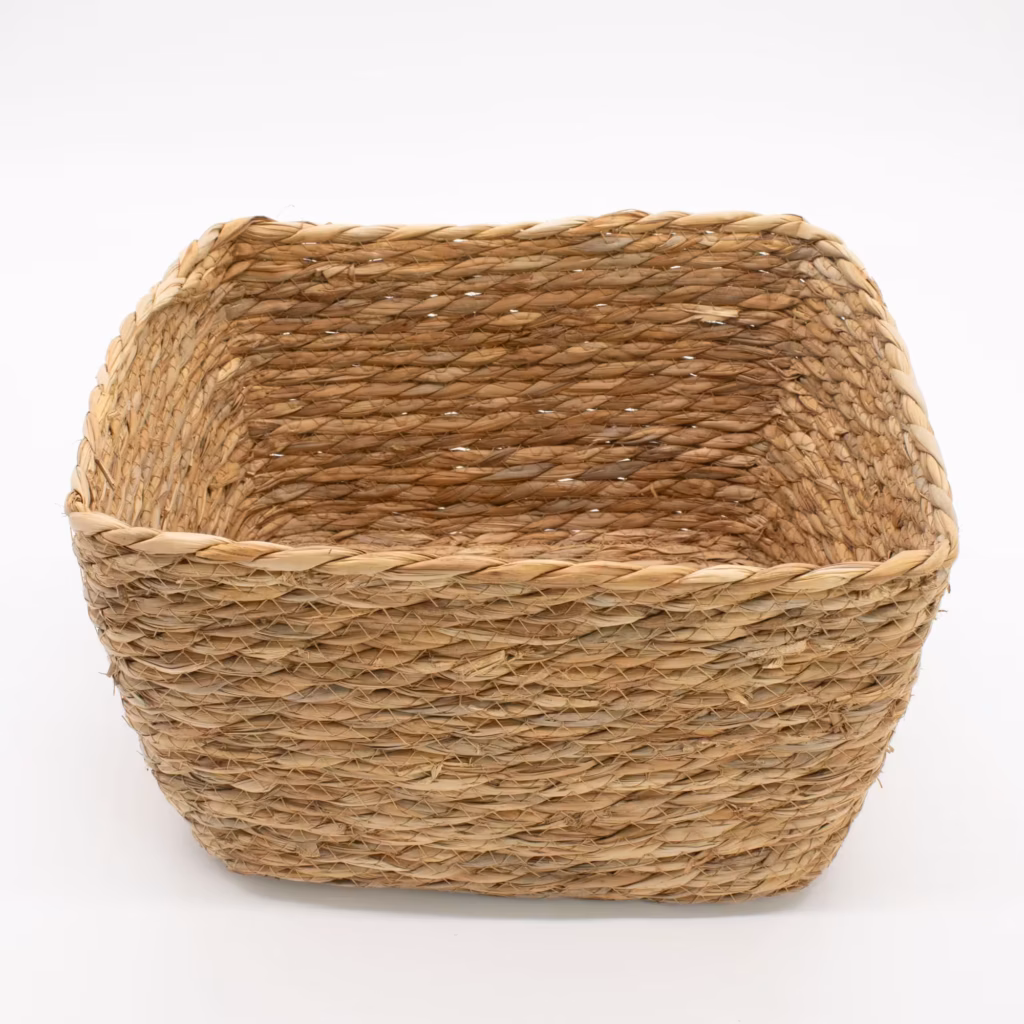 Seagrass Square Baskets – Natural – Set of 3 | www.artisangoods.co.uk 3