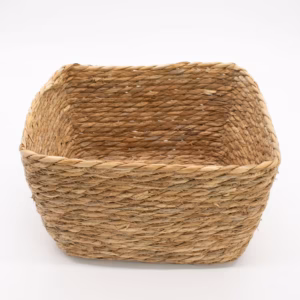 Seagrass Square Baskets – Natural – Set of 3 | www.artisangoods.co.uk 3