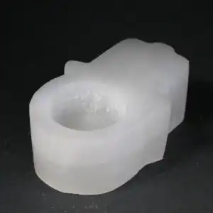 Selenite Hamsa Candle Holder  | www.artisangoods.co.uk 1
