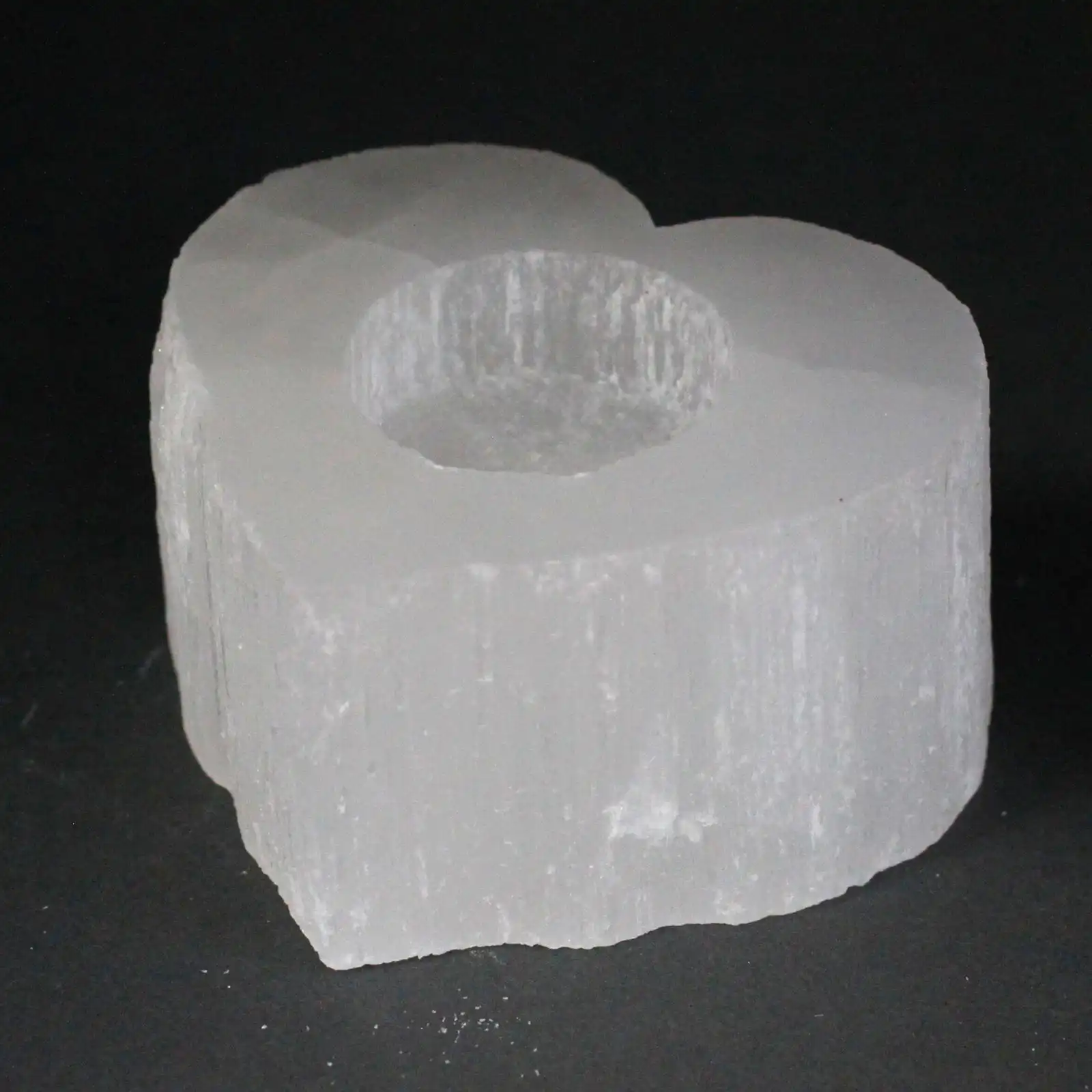 Selenite Heart Candle Holder | www.artisangoods.co.uk 2 Selenite Heart Candle Holder | www.artisangoods.co.uk 1