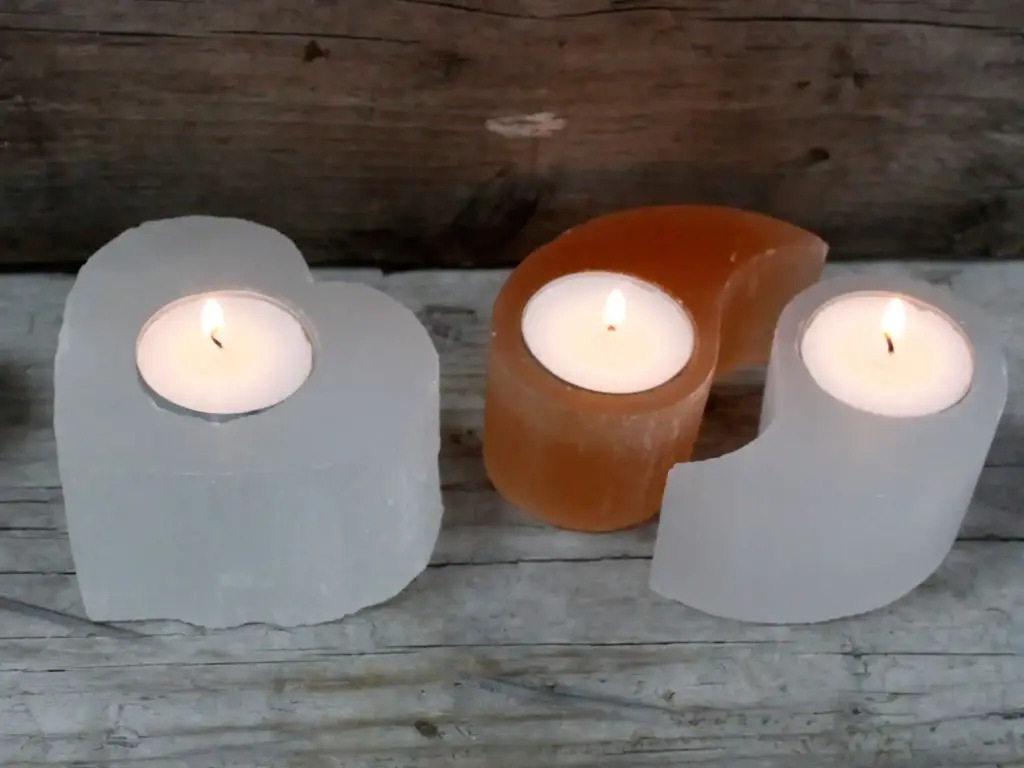 Selenite Ying Yang Candle Holder | www.artisangoods.co.uk 3
