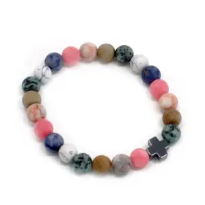 Set of 2 Gemstones Friendship Bracelets – Harmony – Rainbow Gemstones | www.artisangoods.co.uk 3