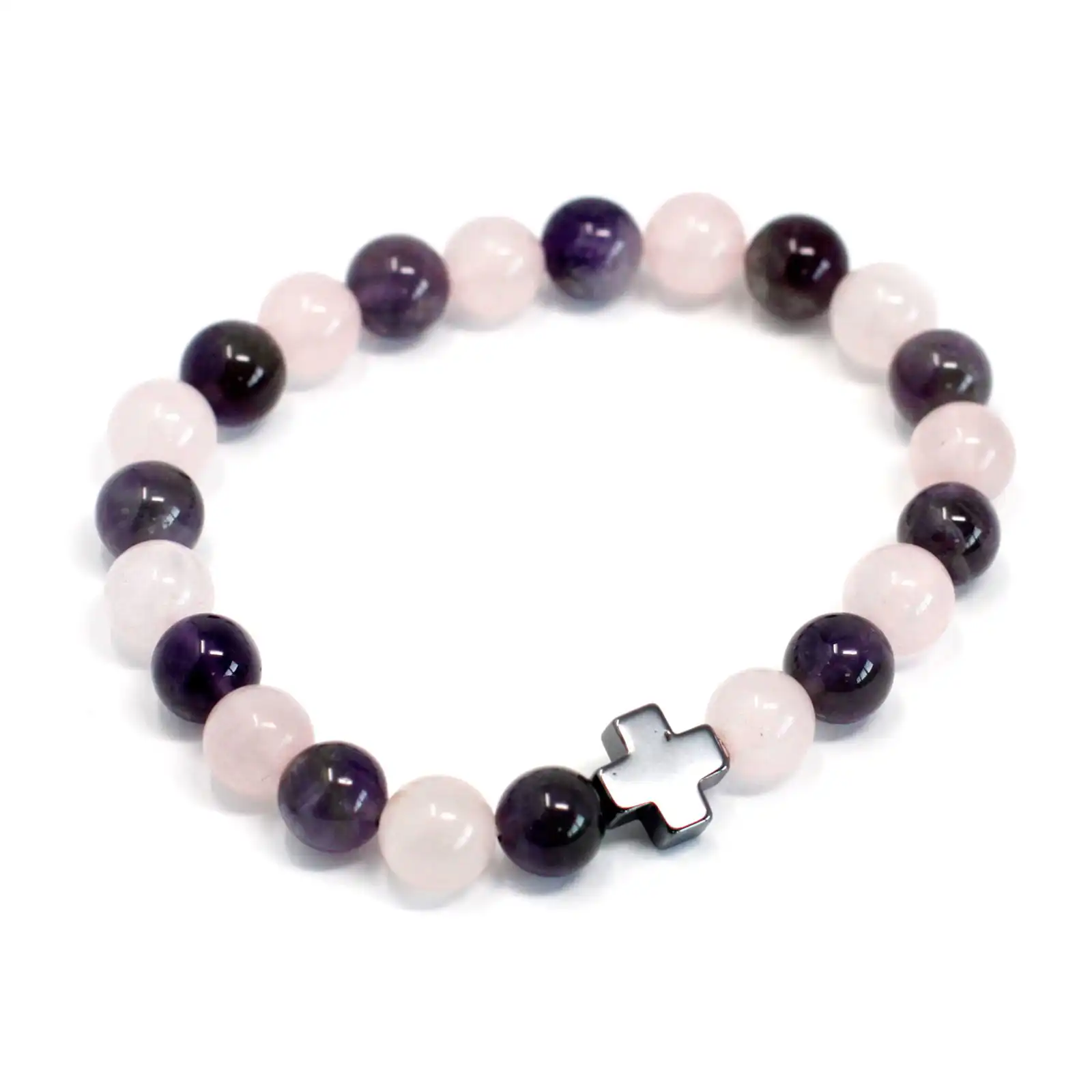 Set of 2 Gemstones Friendship Bracelets – Love – Amethyst & Rose Quartz | www.artisangoods.co.uk 3 Set of 2 Gemstones Friendship Bracelets – Love – Amethyst & Rose Quartz | www.artisangoods.co.uk 2