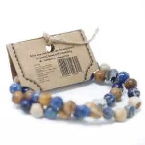 Set of 2 Gemstones Friendship Bracelets – Loyalty – Amazonite & Yellow Jasper | www.artisangoods.co.uk 10