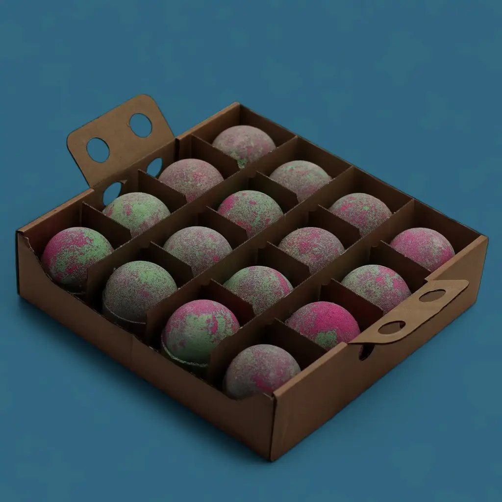 Set of 3 Fruity Rhubarb Bath Bombs | www.artisangoods.co.uk 3