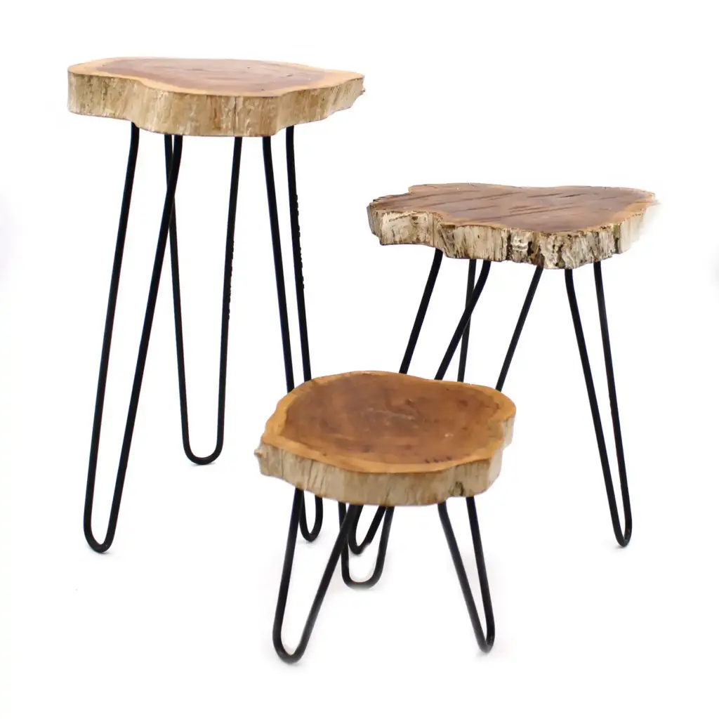 Set of 3 Gamal Wood Plant Stands – Whitewash | www.artisangoods.co.uk 8 Set of 3 Gamal Wood Plant Stands – Whitewash | www.artisangoods.co.uk 8