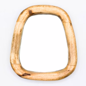 Set of 3 Pebble Shaped Mirrors – Light Wood Finish | www.artisangoods.co.uk 7
