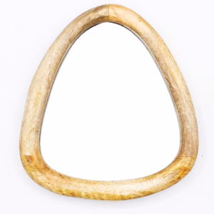 Set of 3 Pebble Shaped Mirrors – Light Wood Finish | www.artisangoods.co.uk 5
