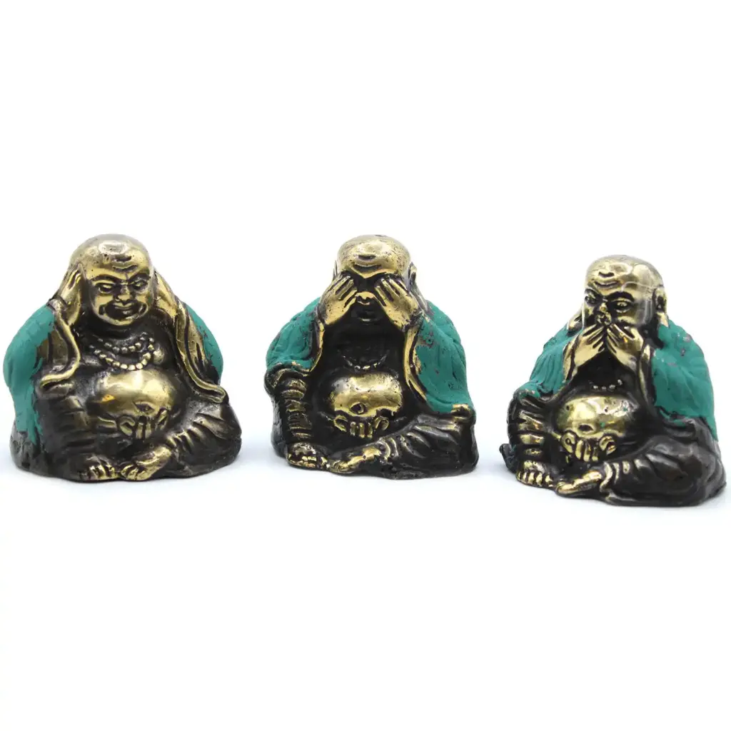 Set of 3 – See No Evil etc – Buddha | www.artisangoods.co.uk