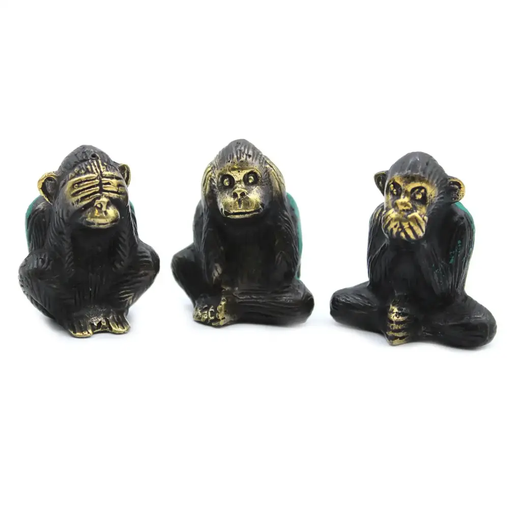 Set of 3 – See No Evil etc – Monkeys | www.artisangoods.co.uk 3 Set of 3 – See No Evil etc – Monkeys | www.artisangoods.co.uk 3
