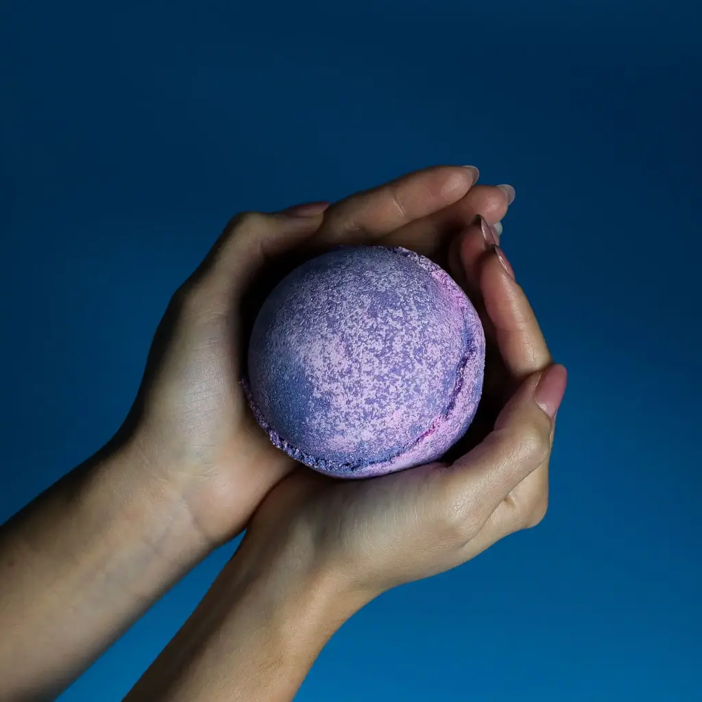 Set of 3 Yorkshire Violet Bath Bombs | www.artisangoods.co.uk 2