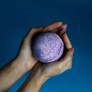 Set of 3 Yorkshire Violet Bath Bombs | www.artisangoods.co.uk 2