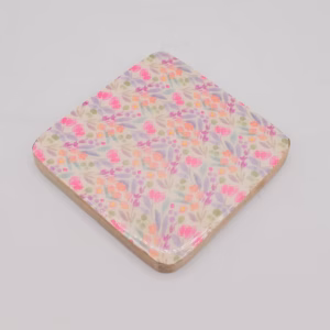 Set of 4 Square Coasters – Pretty Floral | www.artisangoods.co.uk 5