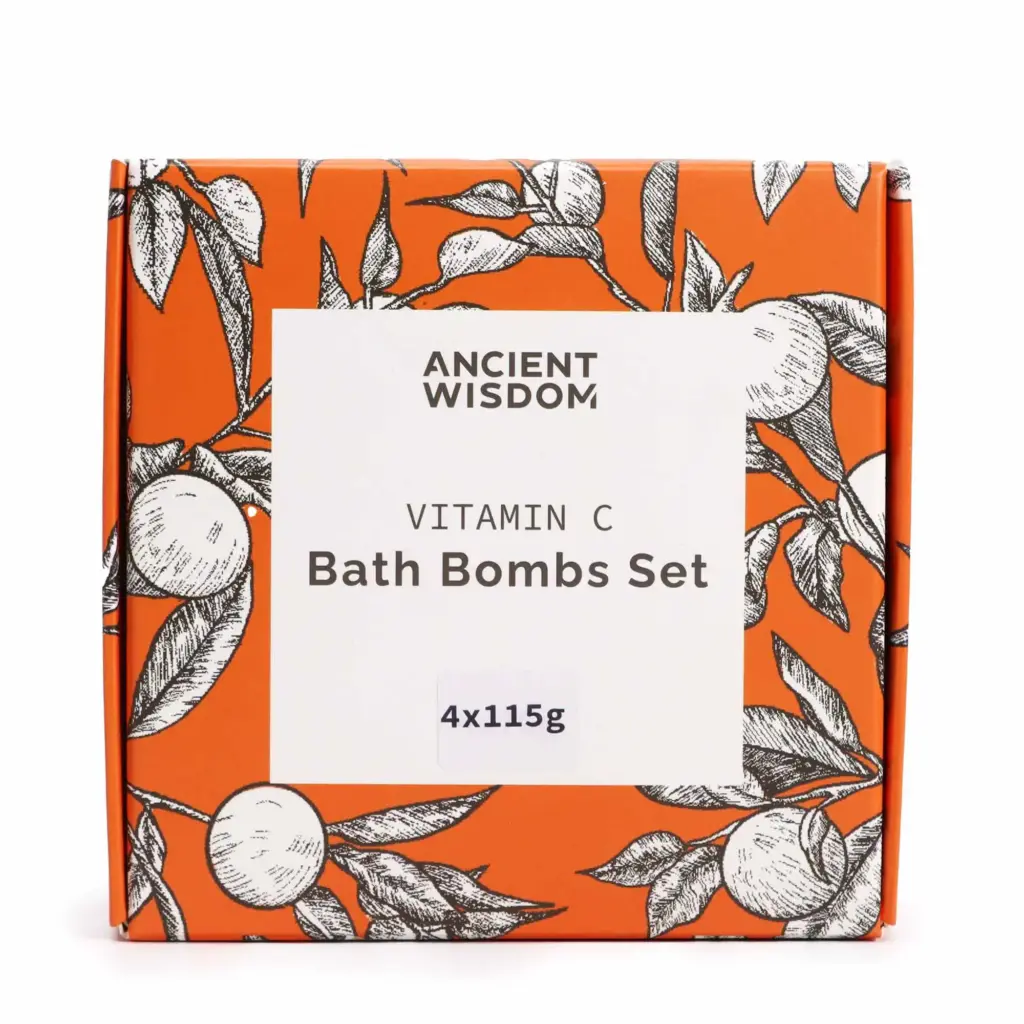 Set of 4 Vitamin C Bath Bombs – Aromatherapy Quartet | www.artisangoods.co.uk