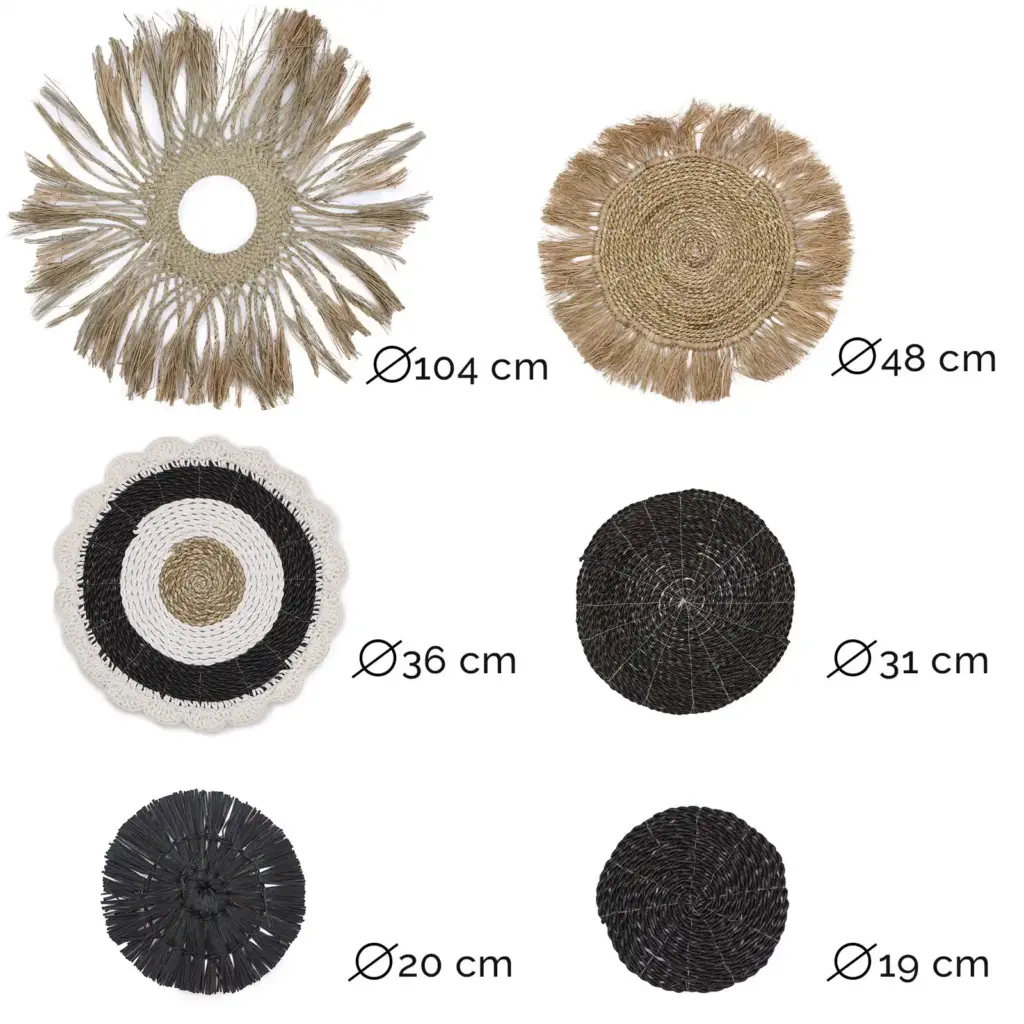 Set of Six Natural Wall Art – Abu-Abu Collection | www.artisangoods.co.uk 8