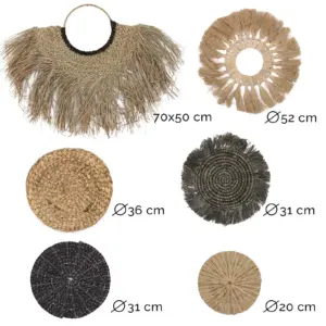 Set of Six Natural Wall Art – Bintang Collection | www.artisangoods.co.uk 8