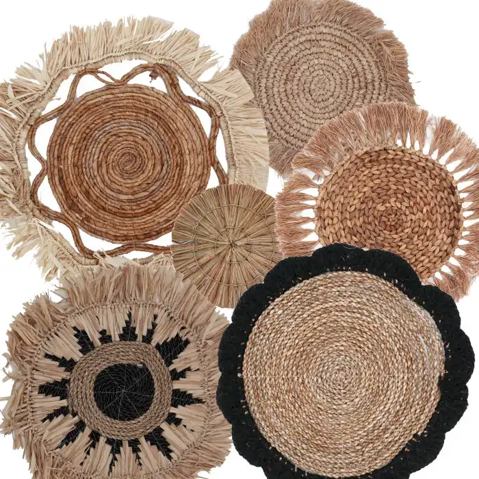 Set of Six Natural Wall Art – Kribo Collection | www.artisangoods.co.uk 2 Set of Six Natural Wall Art – Kribo Collection | www.artisangoods.co.uk 1
