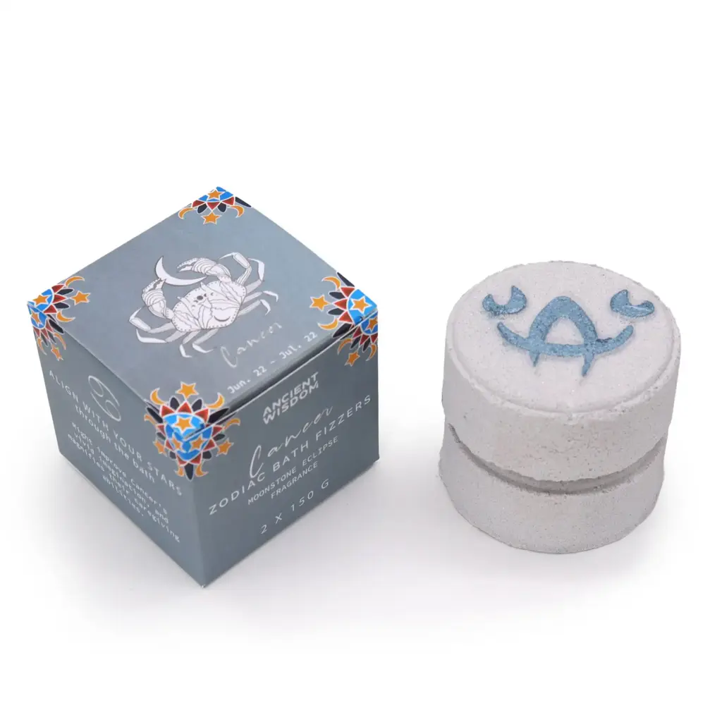 Set of Zodiac Bath Fizzers with Horoscope –  Cancer | www.artisangoods.co.uk