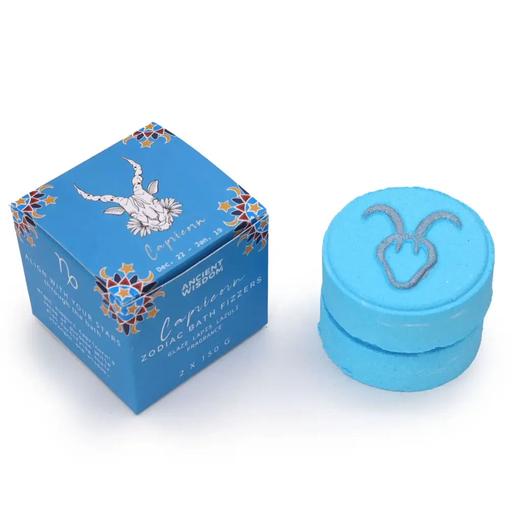 Set of Zodiac Bath Fizzers with Horoscope – Capricorn | www.artisangoods.co.uk