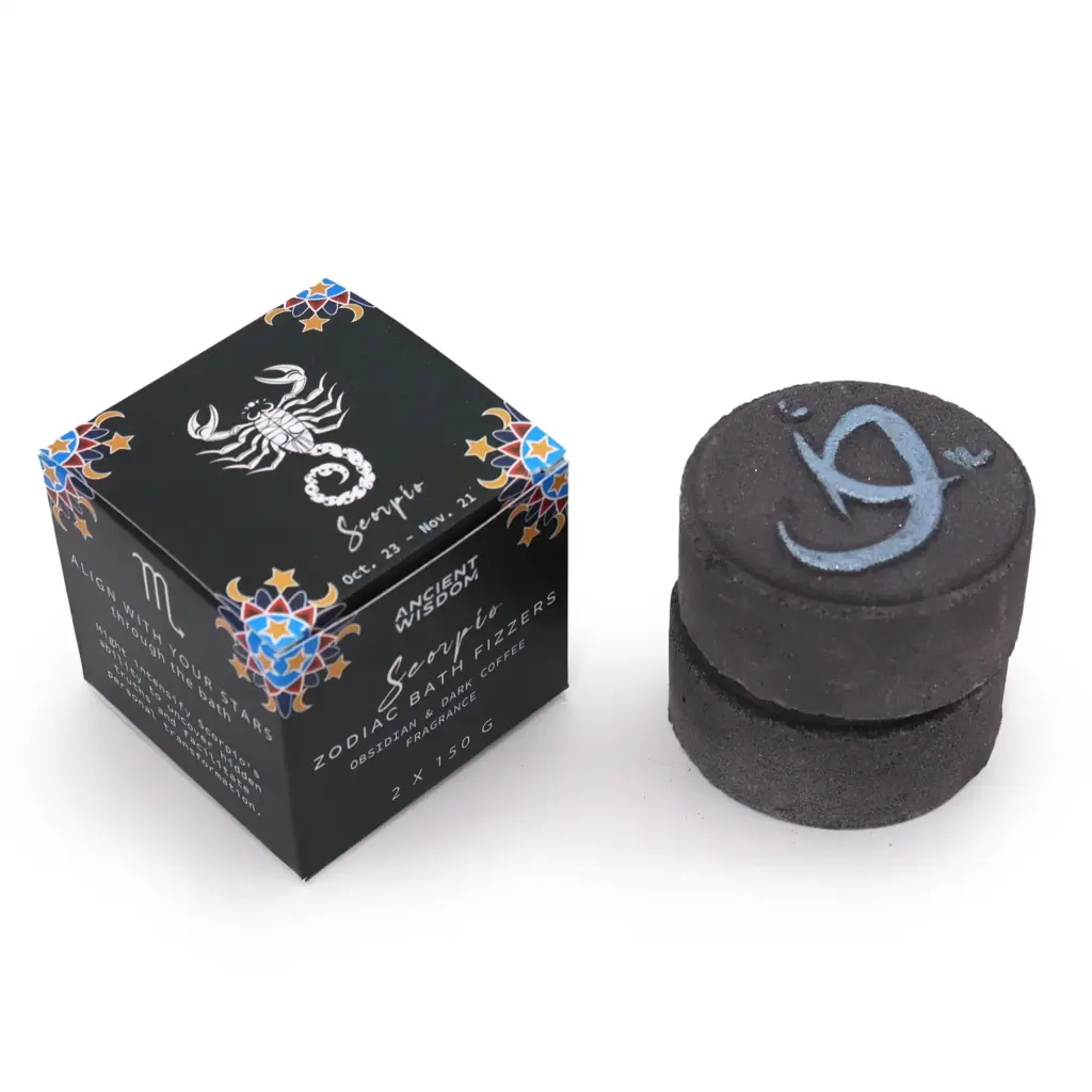 Set of Zodiac Bath Fizzers with Horoscope – Scorpio | www.artisangoods.co.uk 2