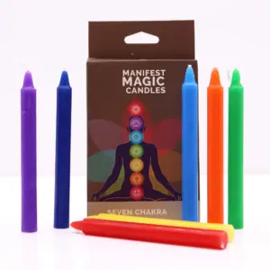 Seven Charkra Manifest Candles (pack of 7) | www.artisangoods.co.uk 4