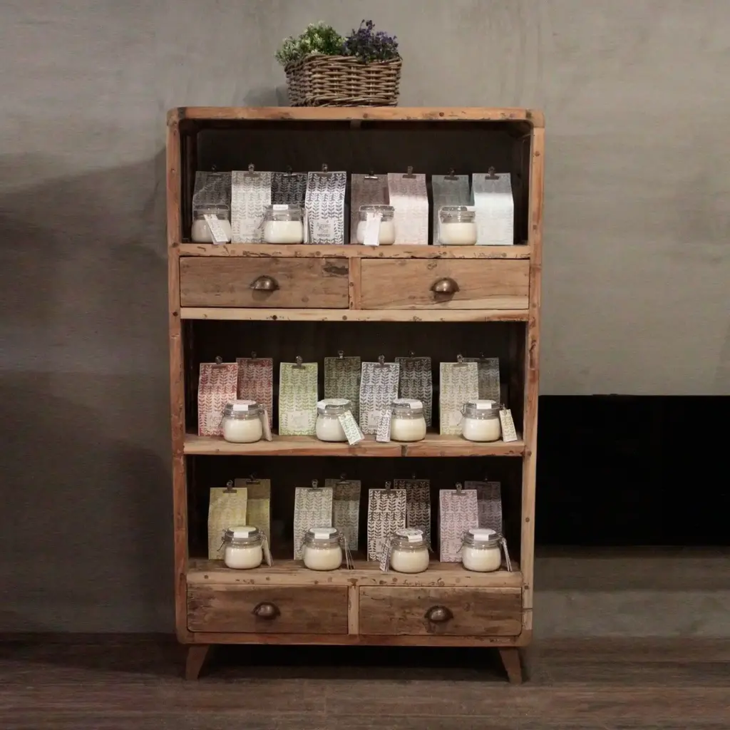 Shelf Display – Recycled Wood – 100x40x160cm | www.artisangoods.co.uk Shelf Display – Recycled Wood – 100x40x160cm | www.artisangoods.co.uk