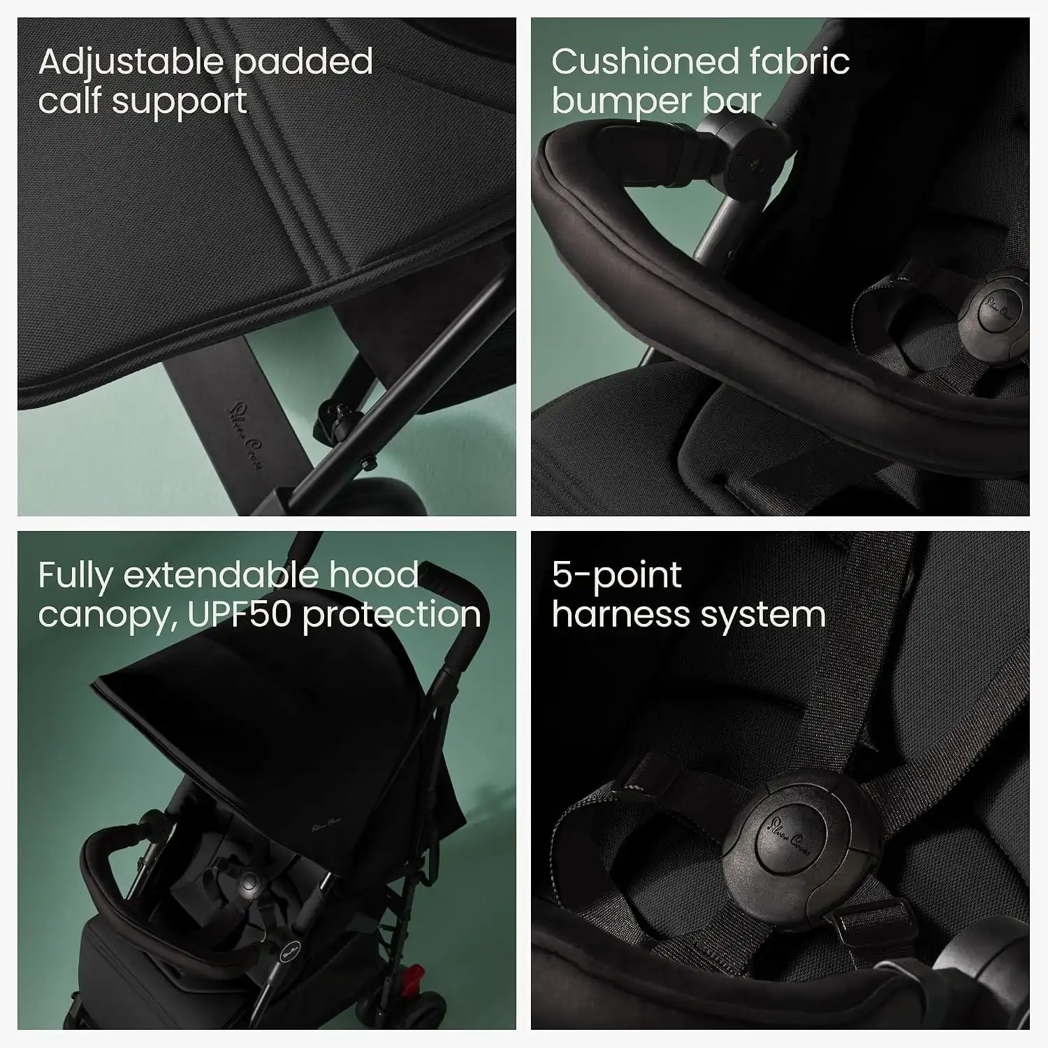 Silver Cross Pop Pushchair - Foldable Travel Stroller - Space