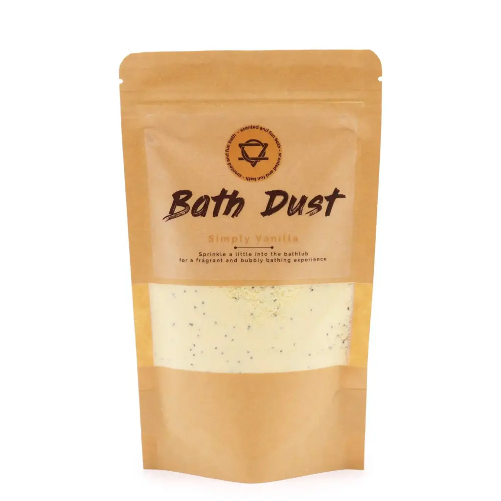 Simply Vanilla Bath Dust 190g | www.artisangoods.co.uk