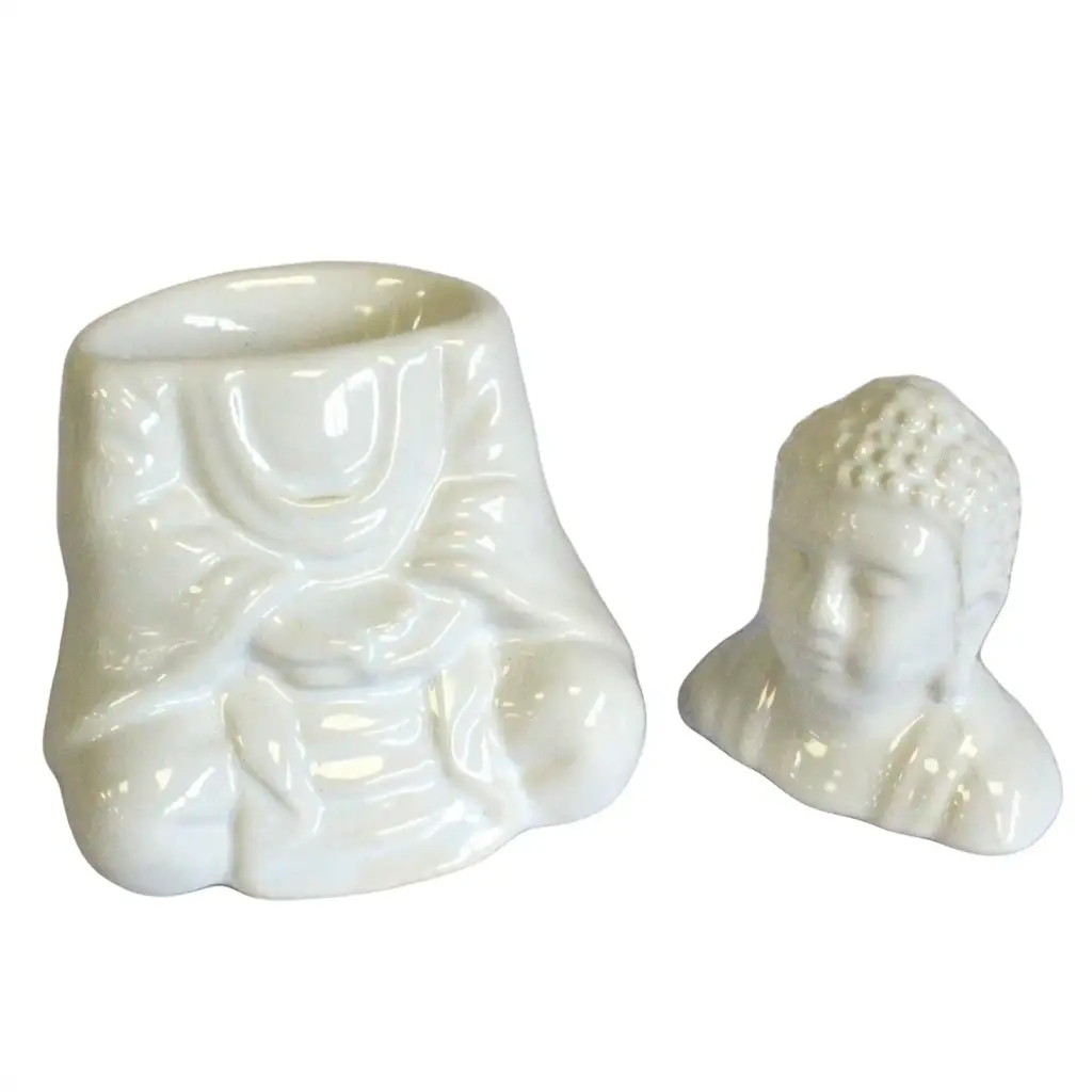 Sitting Buddha Oil Burner – White | www.artisangoods.co.uk 3 Sitting Buddha Oil Burner – White | www.artisangoods.co.uk 3