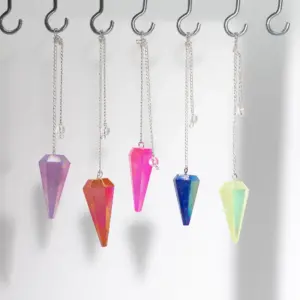 Six Sided Pendulum – Aurora Crysta Angel White – 4cm | www.artisangoods.co.uk 2