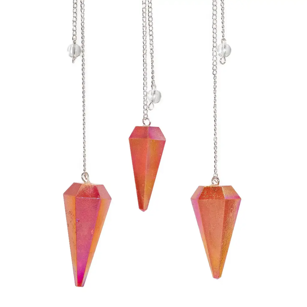 Six Sided Pendulum – Aurora Crystal Peach – 4cm | www.artisangoods.co.uk 2 Six Sided Pendulum – Aurora Crystal Peach – 4cm | www.artisangoods.co.uk 2